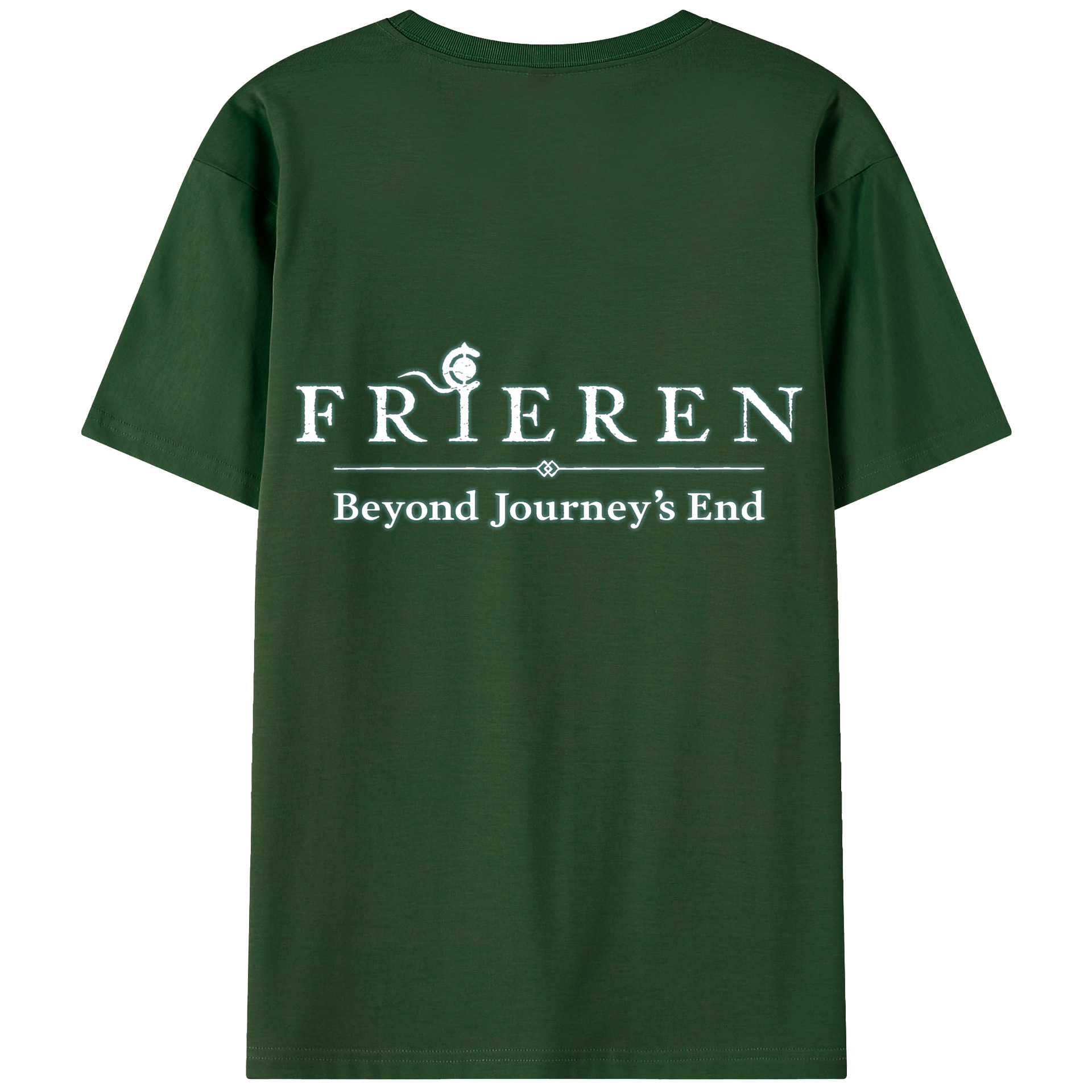 （画像用） 葬送のフリーレン Frieren 綿100％半袖Tシャツ（背面プリント）
